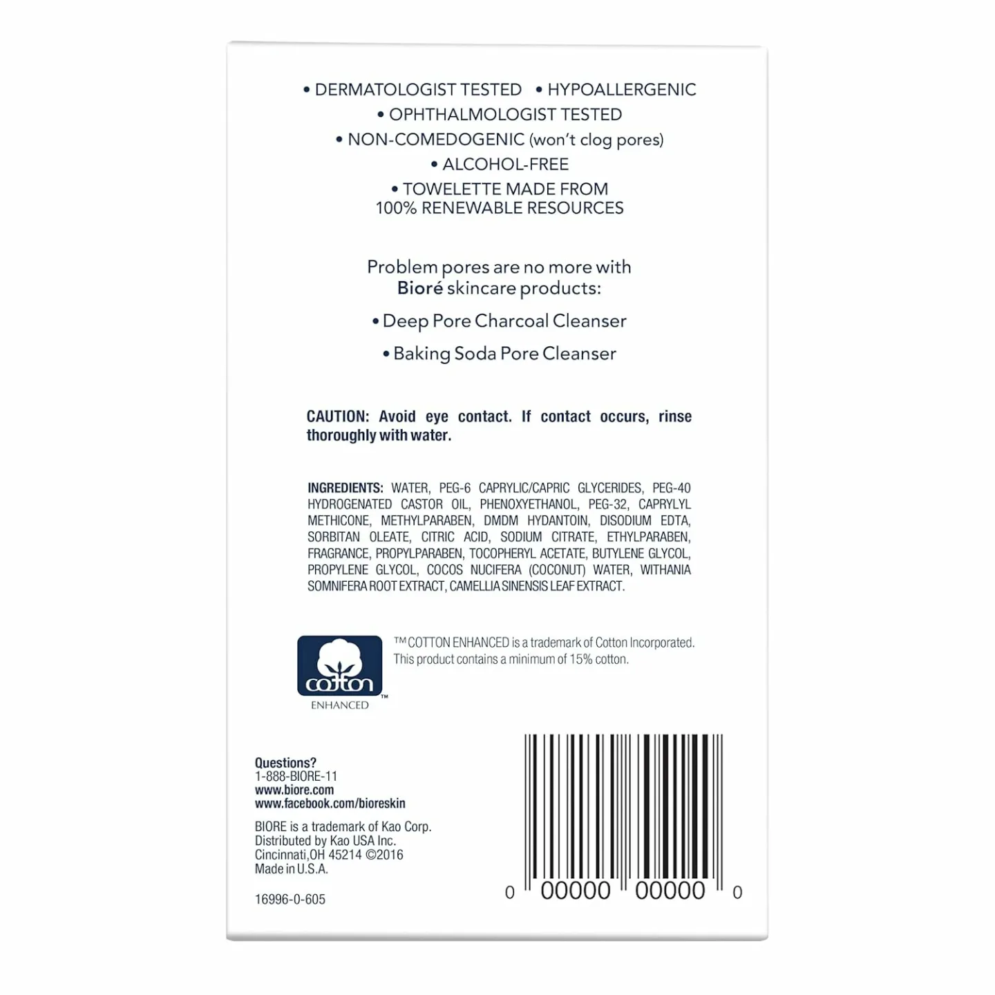 Bioré Makeup Removing Wipes - 60 Count