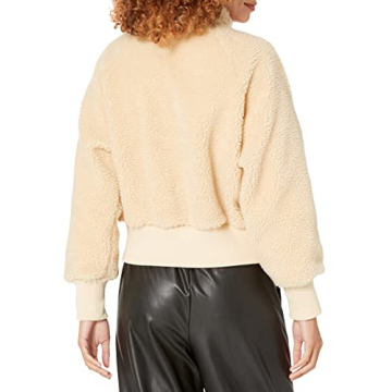 Stylish Lee Sherpa Bomber Jacket in Sandstorm by The Drop