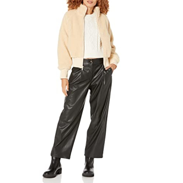 Stylish Lee Sherpa Bomber Jacket in Sandstorm by The Drop