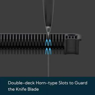 KITCHENDAO XL Bamboo Universal Knife Block Holder with Slots for Scissors and Sharpening Rod, Safe, Space Saver Knives Storage Stand Display without Knives, Unique Slot Design to Protect Blade