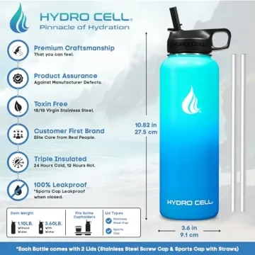 Hydro Cell Insulated Water Bottle Perfect for All Beverages