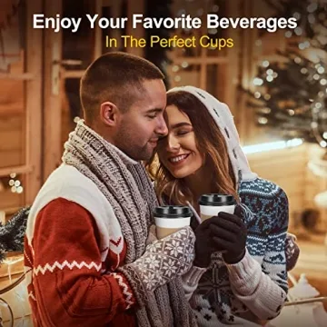 FIFWVGP 100 Pack Disposable Coffee Cups for Events