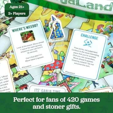 Ganjaland - The Epic Weed Adventure - Weed Board Games for Adults by What Do You Meme?