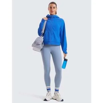 Fleece Lined Full Zip Hoodie for Women - Cozy & Stylish