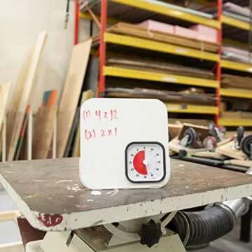 Time Timer MOD with Dry Erase Board — 60-Minute Student Visual Dial Timer with Small Desk Reminder Whiteboard — For Daily Task Listing, Classroom and Office Reminder, Homeschooling for Kids and Adults