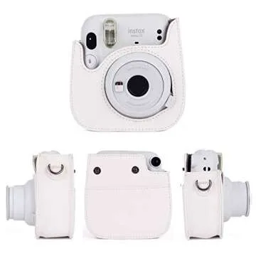 Phetium Instant Camera Case Compatible with Instax Mini 11/12,PU Leather Bag with Pocket and Adjusta...