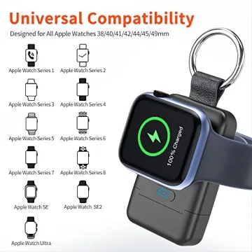 Portable Wireless Charger for Apple Watch by HUOTO | 1400mAh Power Bank