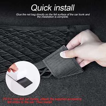 Universal Mesh Cargo Net for Cars and Trucks - Easy Install