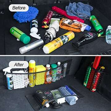 Universal Mesh Cargo Net for Cars and Trucks - Easy Install