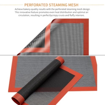 Professional Non-Stick Bread Baking Mat - Perforated Design