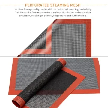 Professional Non-Stick Bread Baking Mat - Perforated Design