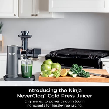 Ninja JC151 NeverClog Cold Press Juicer - Powerful & Quiet