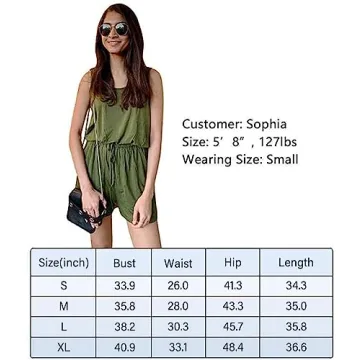 REORIA Women's Summer Jumpsuit Comfortable & Stylish