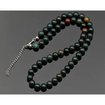 Natural Bloodstone Beaded Choker for Courage & Strength