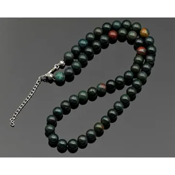 Natural Bloodstone Beaded Choker for Courage & Strength