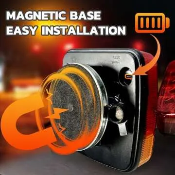 MEDAMOC Magnetic Wireless Trailer Lights for Easy Towing