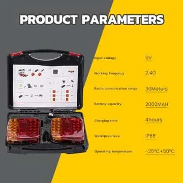 MEDAMOC Magnetic Wireless Trailer Lights for Easy Towing