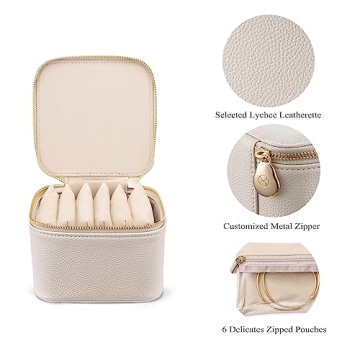 Vlando Travel Jewelry Box Organizer for Jewelry Sorting