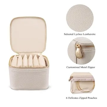 Vlando Travel Jewelry Box Organizer for Jewelry Sorting