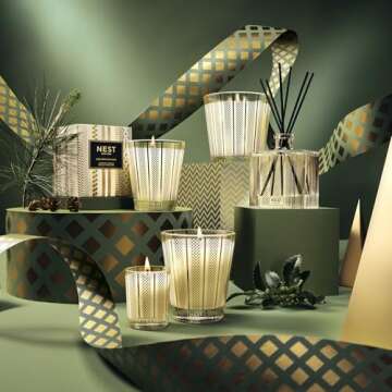 NEST New York Scented Luxury 4-Wick Candle - Birchwood Pine - 120 Hours Burn Time