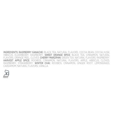 Tea Forte Warming Joy Gift Set, Holiday Spice Tea Sampler with 20 Pyramid Tea Infusers in Presentation Gift Box, Organic Tea Bags Variety Pack