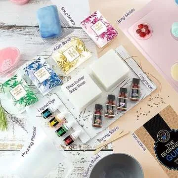 DilaBee CraftZee DIY Soap Making Kit - Shea Butter Soap Supplies with Molds, Fragrance Oils for Melt...
