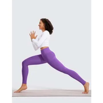CRZ YOGA Fleece Lined Leggings for Women - Winter Warmth