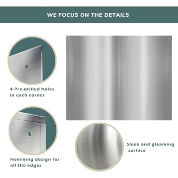 Stainless Steel Stove Backsplash - Easy Installation