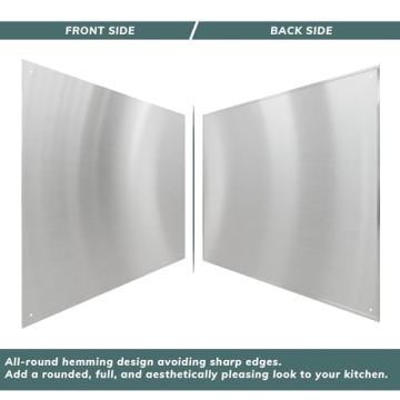 Stainless Steel Stove Backsplash - Easy Installation