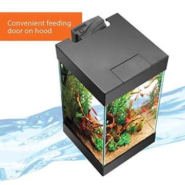 Aqueon Aquarium Starter Kit with LED Lighting, 15 Column 15