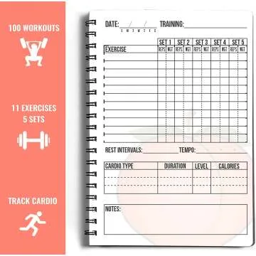 Workout Log Diary for Effective Fitness Tracking