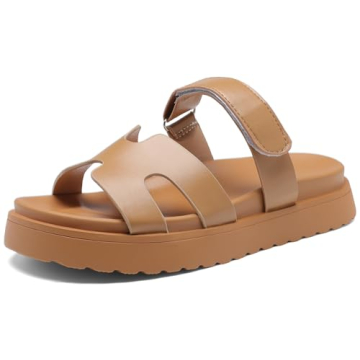 Dedenod Women's Thick Platform Slide Sandals Stylish Comfort