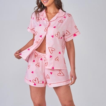Cute Women’s Valentine’s Day Pajama Set for Comfort