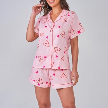 Cute Women’s Valentine’s Day Pajama Set for Comfort