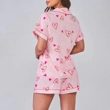 Cute Women’s Valentine’s Day Pajama Set for Comfort