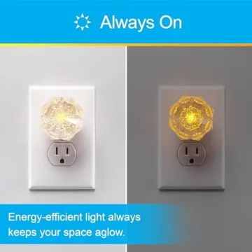 GE Jewel LED Night Light Amber Plug-in for Home Safety