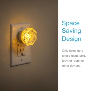 GE Jewel LED Night Light Amber Plug-in for Home Safety