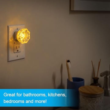 GE Jewel LED Night Light Amber Plug-in for Home Safety