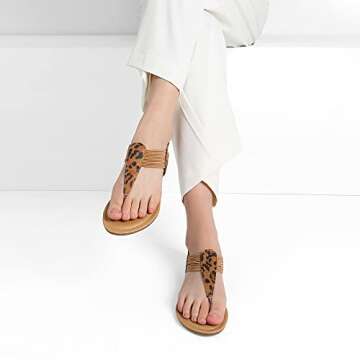 DREAM PAIRS Sparkly Gladiator Sandals for Women