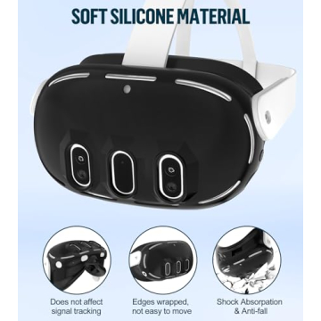 Silicone Cover Set for Oculus/Meta Quest 3 VR Accessories