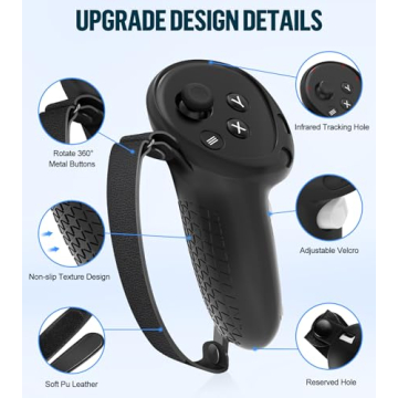 Silicone Cover Set for Oculus/Meta Quest 3 VR Accessories