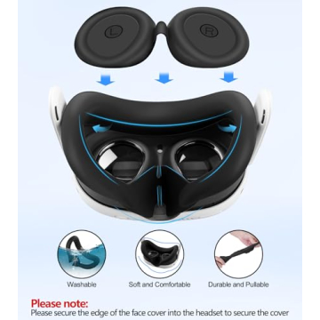 Silicone Cover Set for Oculus/Meta Quest 3 VR Accessories