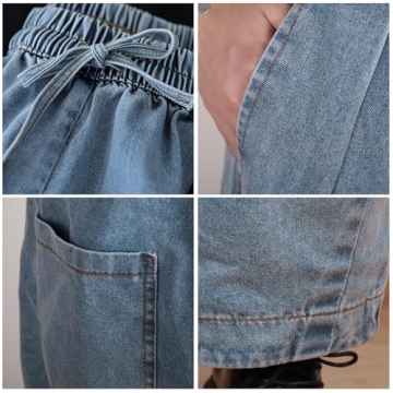 UQJE Women's Stylish Wide Leg Denim Jeans - Comfort & Style