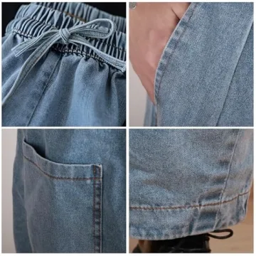 UQJE Women's Stylish Wide Leg Denim Jeans - Comfort & Style