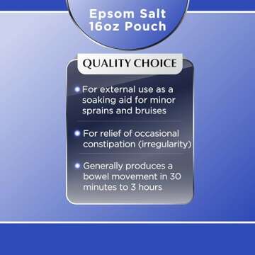 Quality Choice Epsom Salt Saline Laxative 1lb