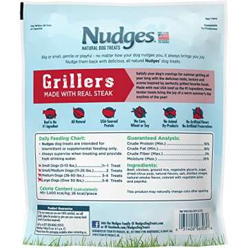 Blue Buffalo Nudges Grillers Natural Dog Treats, Steak, 16oz Bag