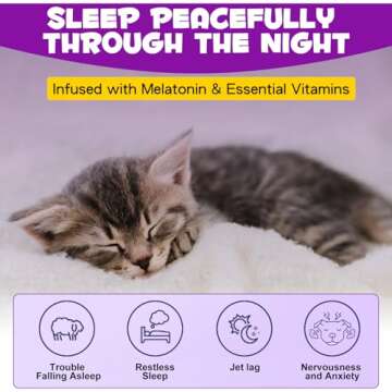 ARMOYA Cat Melatonin - Effective Calming Aid for Cats