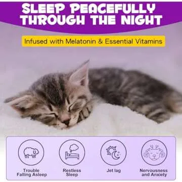 ARMOYA Cat Melatonin - Effective Calming Aid for Cats
