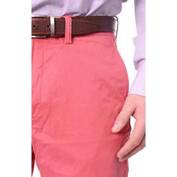 Ralph Lauren Polo Men's Stretch Straight Fit Flat Front Chino Pants (Nantucket Red, 32x30)