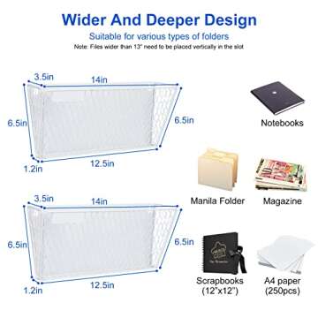 Magnetic File Holder - Durable & Stylish Organizer for Any Surface